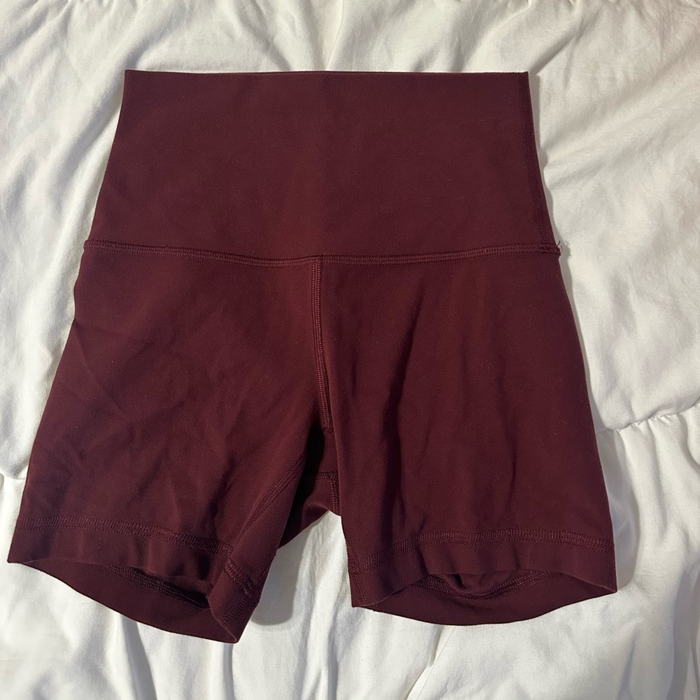 Lululemon Align high rise shorts - maroon - size 2